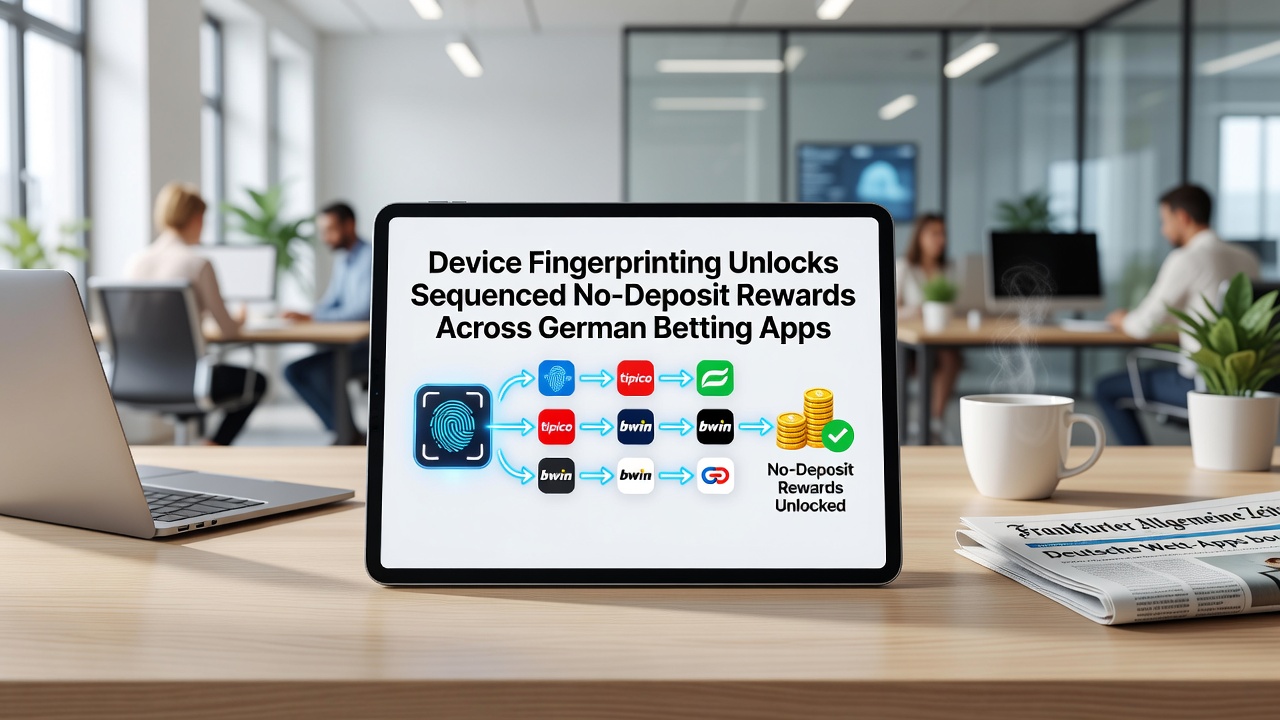Illustration sequenzierter Belohnungen und Fingerprinting-Abläufe in deutschen Sportwetten-Apps
