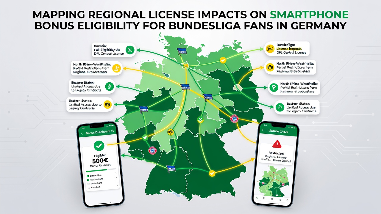 Smartphone-App-Oberfläche mit regionalen Bonus-Filtern und Bundesliga-Wettoptionen